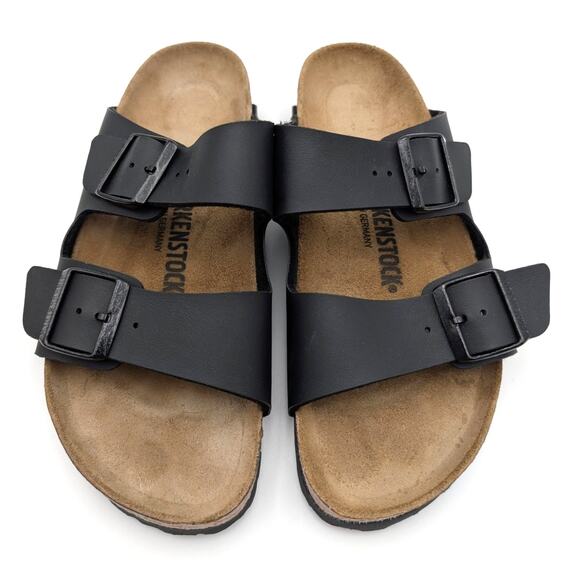 Birkenstock Arizona Birko-Flor Slide Sandals Unisex Black Size USW8/M6 EU39 - Picture 11 of 11